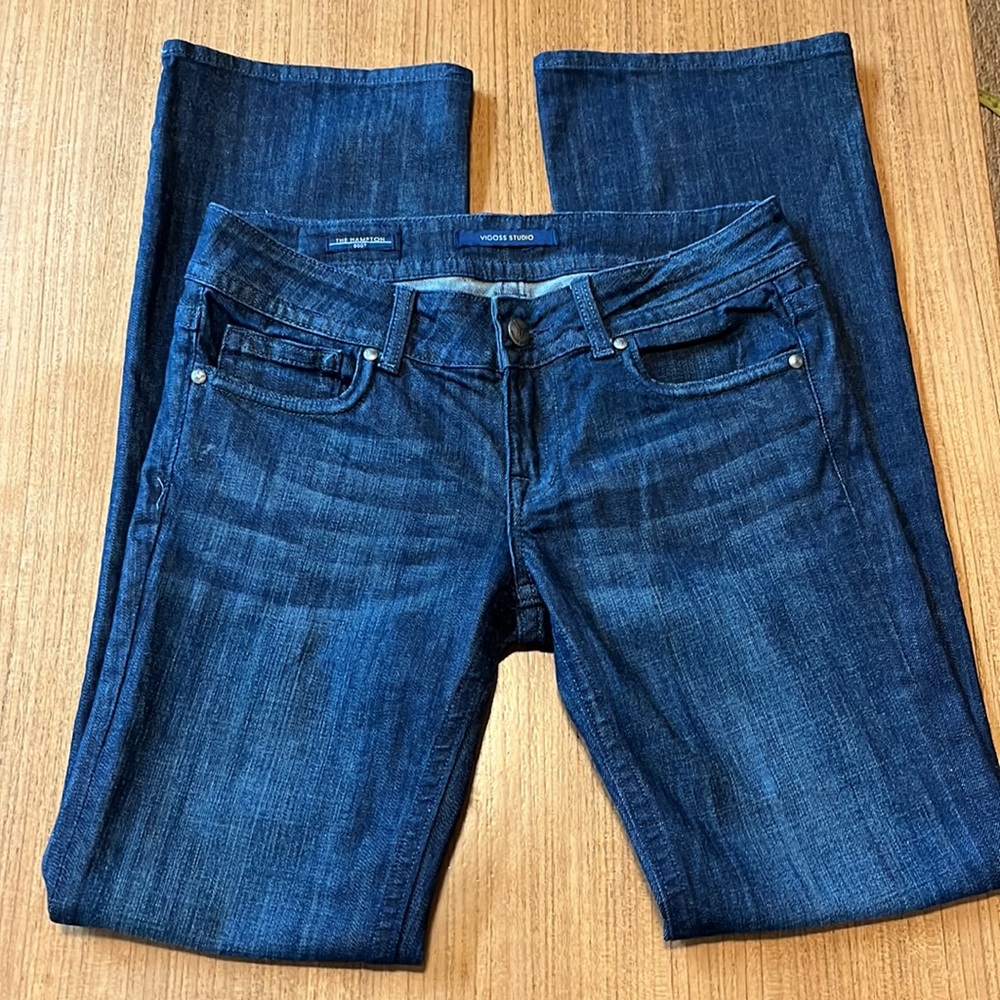 Vigoss Studio-The Hampton Boot Cut -Dark Wash-Mid-Rise Jeans in Size 29